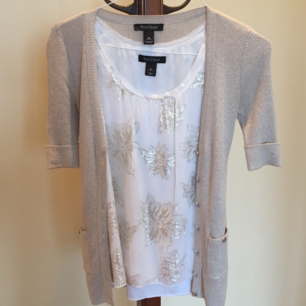 White House black market sweater set